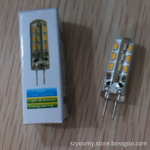 G4 3014 SMD LED Silicone Cold White/Warm White Chandelier Bulb, 12V